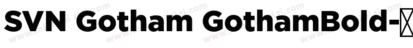 SVN Gotham GothamBold字体转换